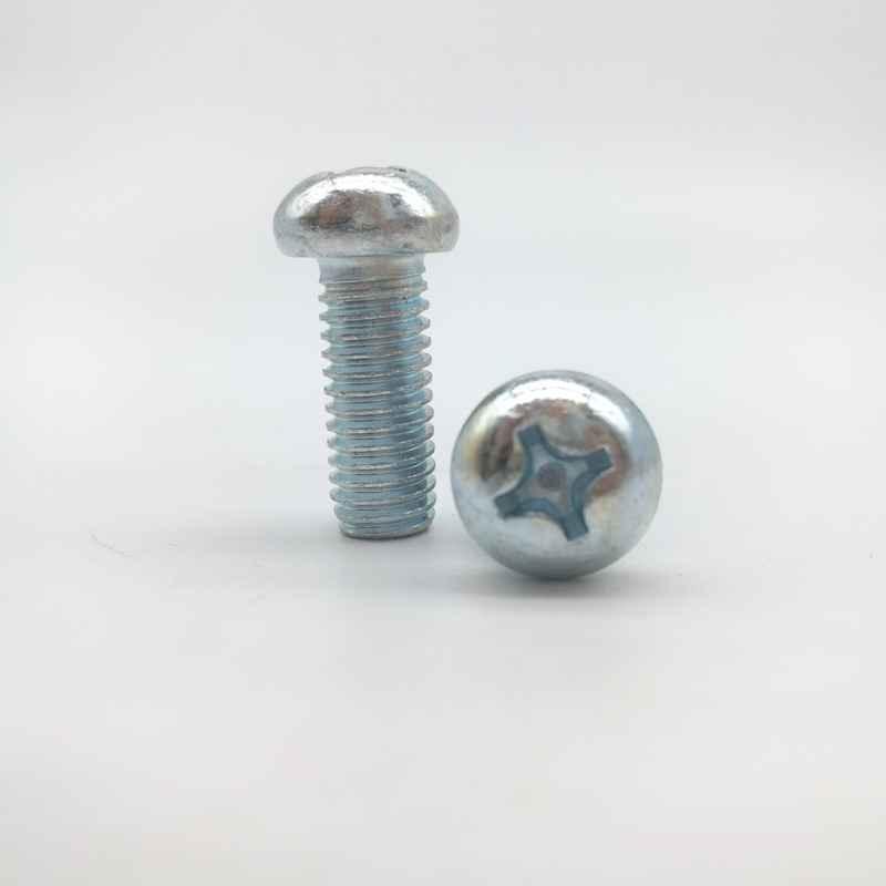 Tornillo de máquina con cabeza de seta empotrado en cruz DIN7985