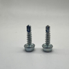 Tornillos perforadores de cabeza hexagonal DIN7504K con rosca roscadora con collar