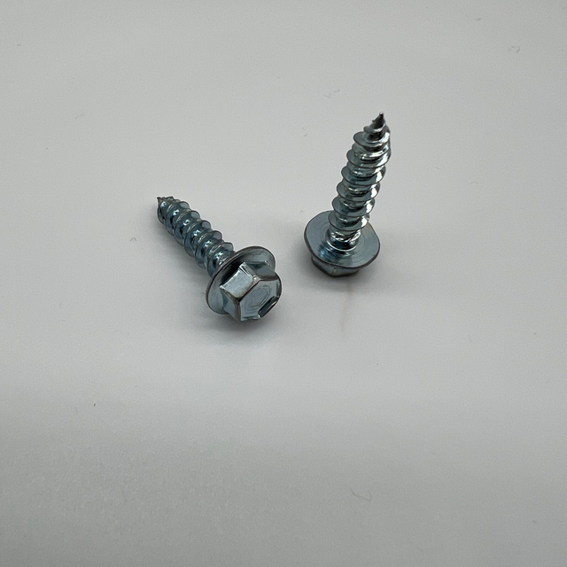 Tornillo Hi-Lo con cabeza de arandela hexagonal Tornillo roscador Zp 6X24