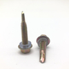 Tornillo de perforación de zinc amarillo Tornillo roscador con arandela de plástico