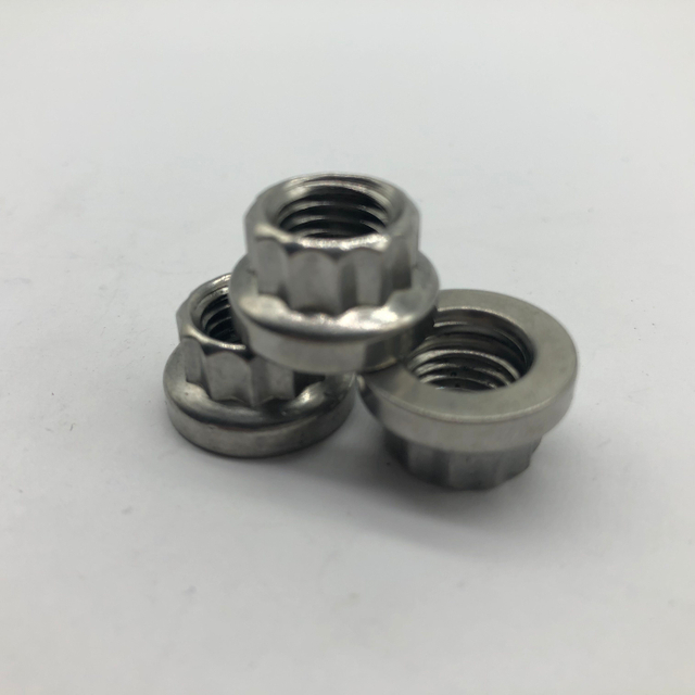 Tuerca de acero inoxidable SS304 Tuerca de 12 puntas