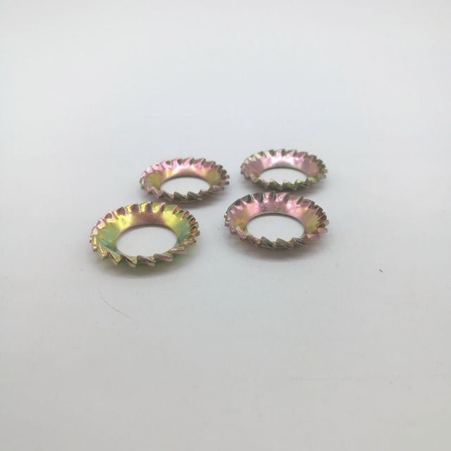 Arandelas de seguridad dentadas Dientes externos e internos