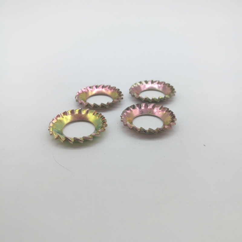 Arandelas de seguridad dentadas Dientes externos e internos