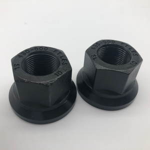 Tuerca de cubo de rueda M22X1.5 Negro fosfatado 450-500 FT Lbs