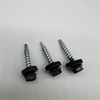 Tornillo autoperforante de acero P4 #12-14X32 Ral 6011 Cabeza hexagonal y arandela EPDM