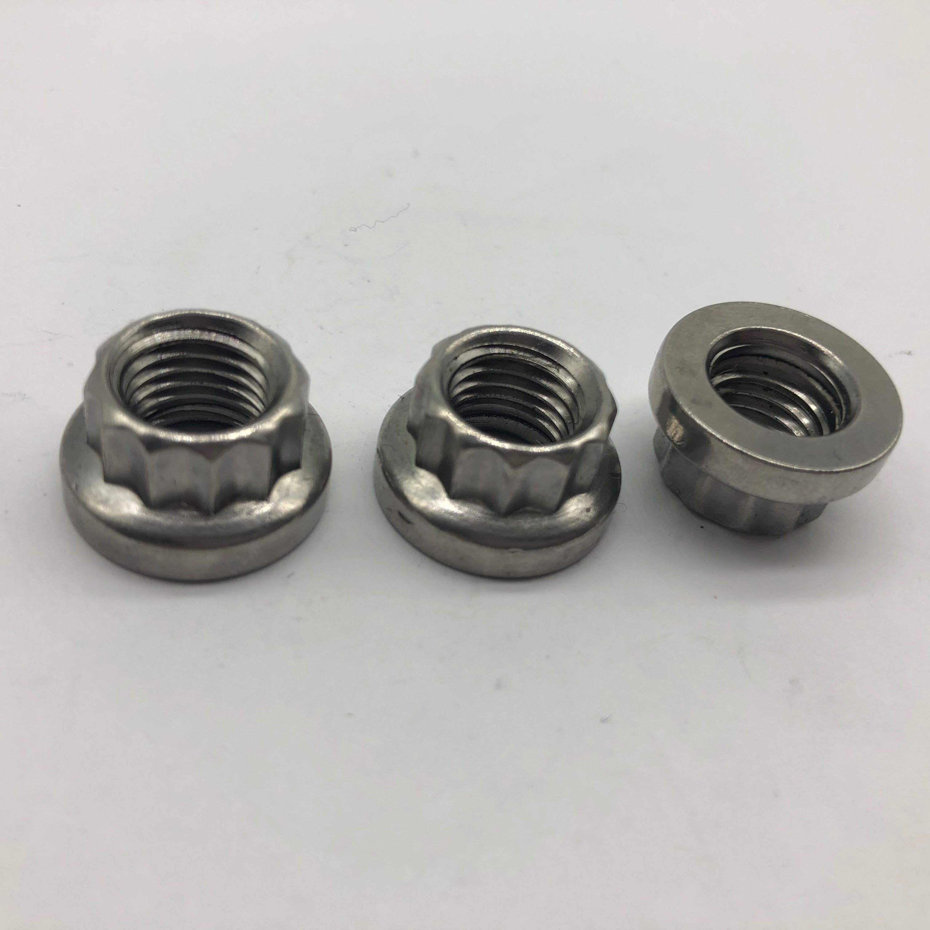 Tuerca de acero inoxidable SS304 Tuerca de 12 puntas