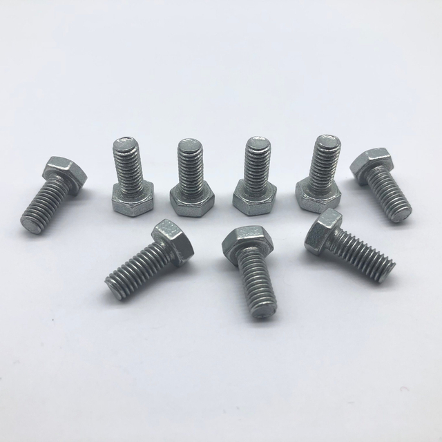 Galvanización mecánica del tornillo hexagonal del perno hexagonal los 30μm