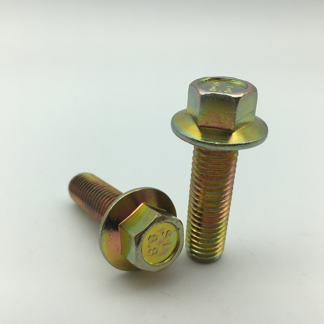 Tornillo de cabeza con perno hexagonal con brida DIN6921