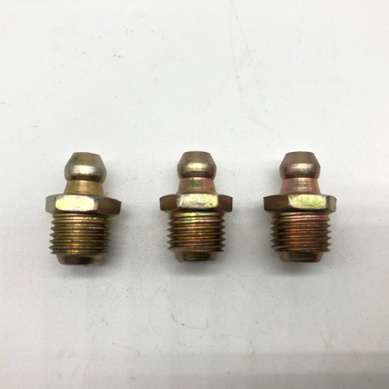 DIN71412 Racor Engrasador Recto 1/4-Unf zinc amarillo