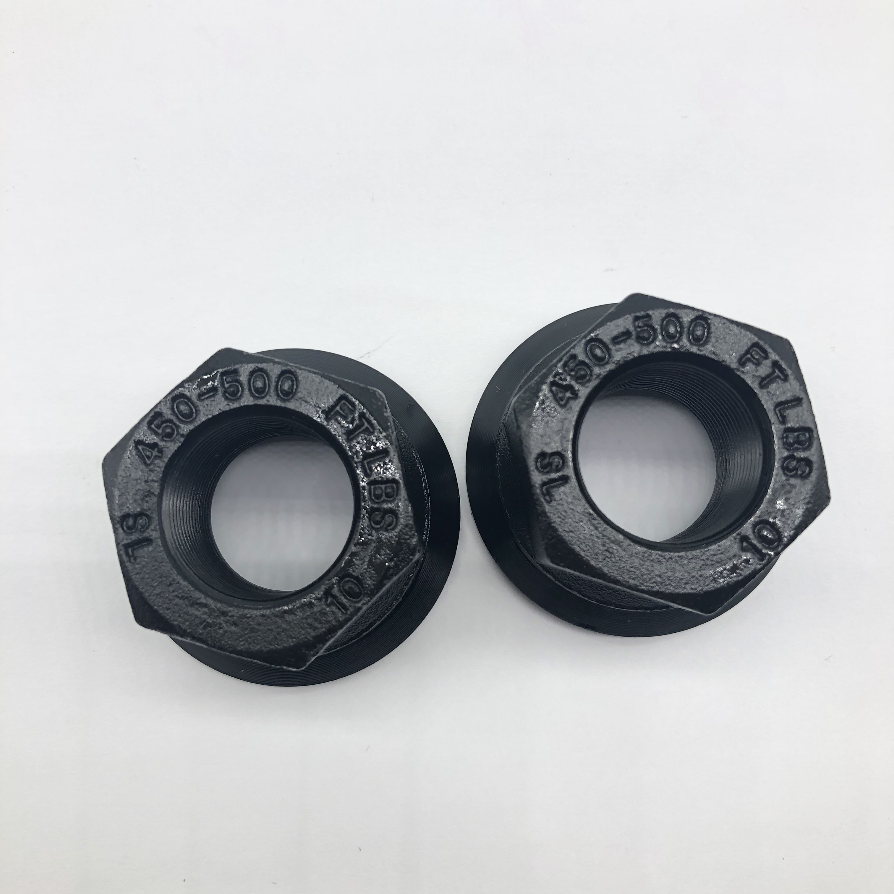 Tuerca de cubo de rueda M22X1.5 Negro fosfatado 450-500 FT Lbs