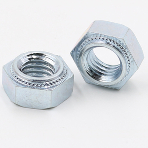 Tuerca de presión hexagonal Galvanizado trivalente Moleteado inclinado