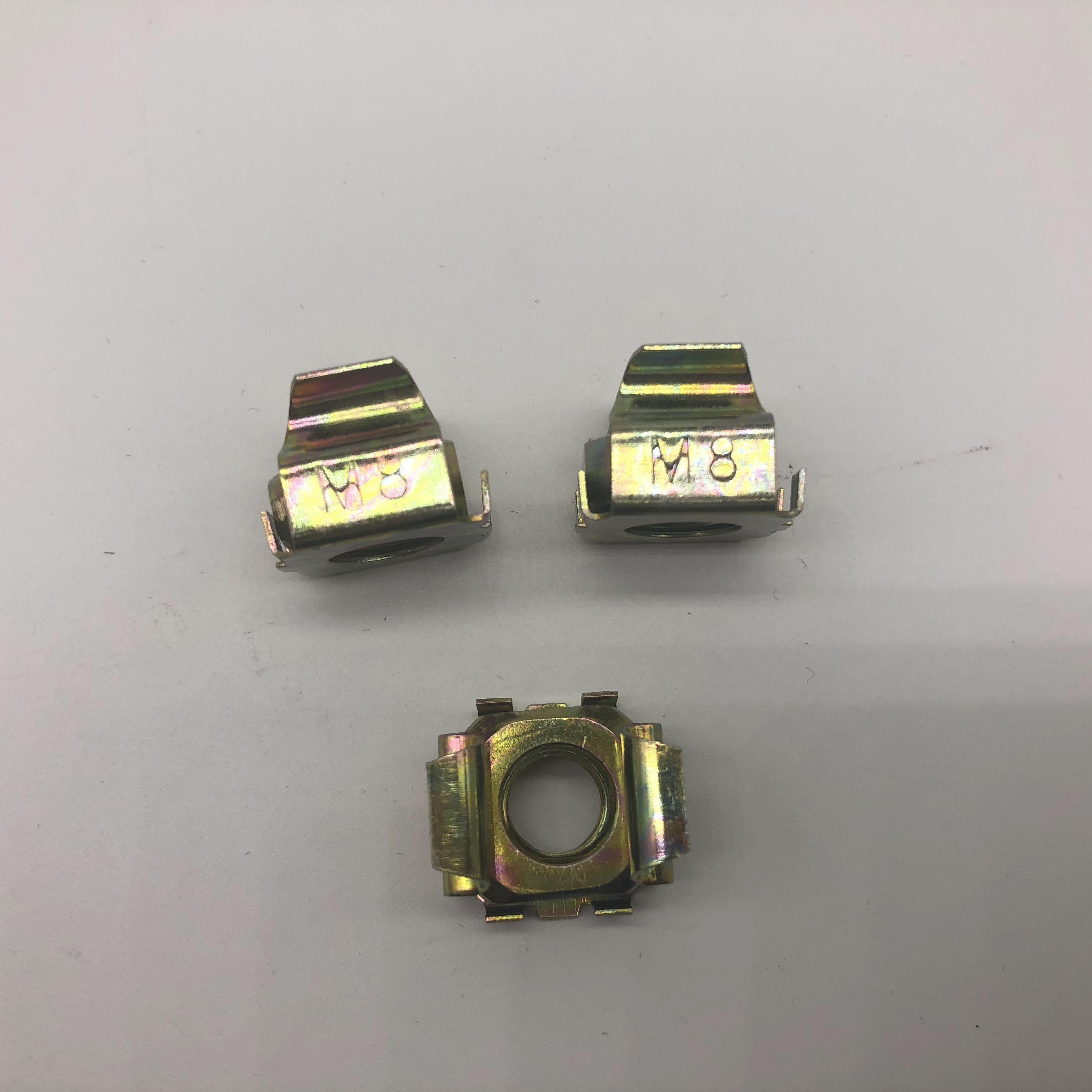 Kit de sujeción de tuerca enjaulada de acero M8 para gabinetes de red