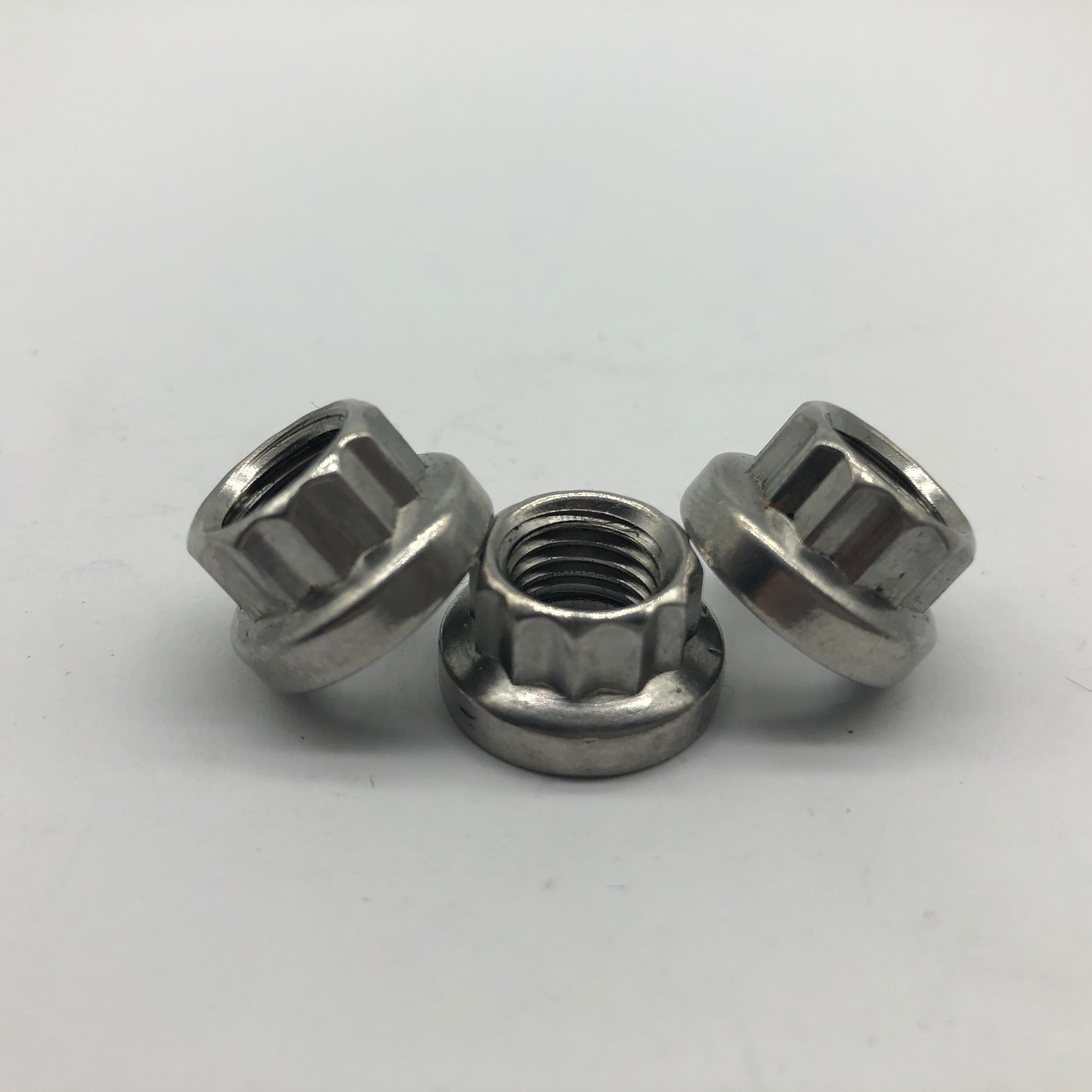 Tuerca de acero inoxidable SS304 Tuerca de 12 puntas