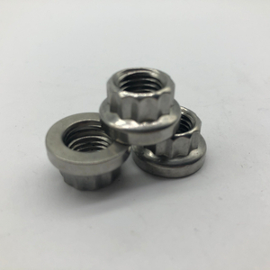 Tuerca de 12 puntas Tuerca con brida SS304 Tuerca pesada M10X1.25