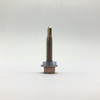 Tornillo de perforación de zinc amarillo Tornillo roscador con arandela de plástico