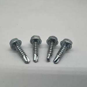 Tornillos perforadores de cabeza hexagonal DIN7504K con rosca roscadora con collar