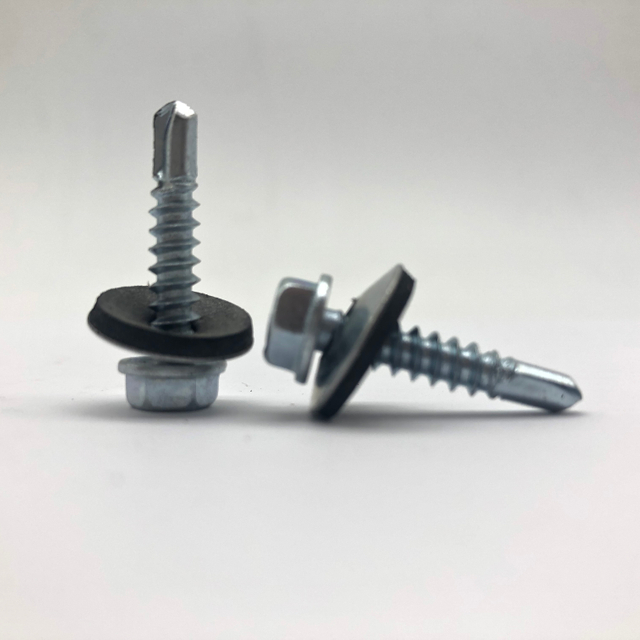Tornillo de perforación ANSI/ASME B18.2.1 Tirafondo galvanizado negro