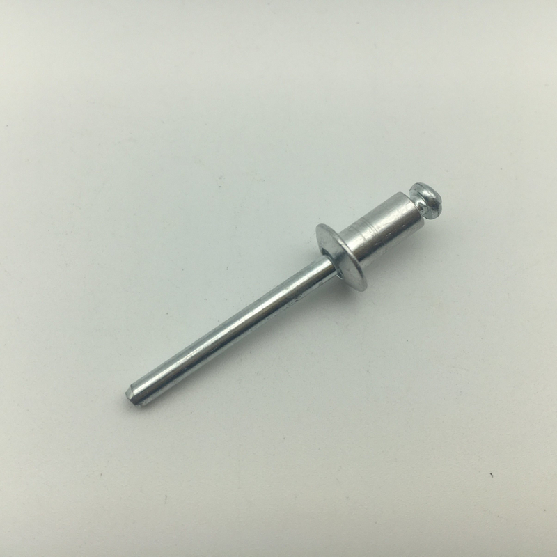 Moleteado de remache ciego de remache pop de zinc de acero