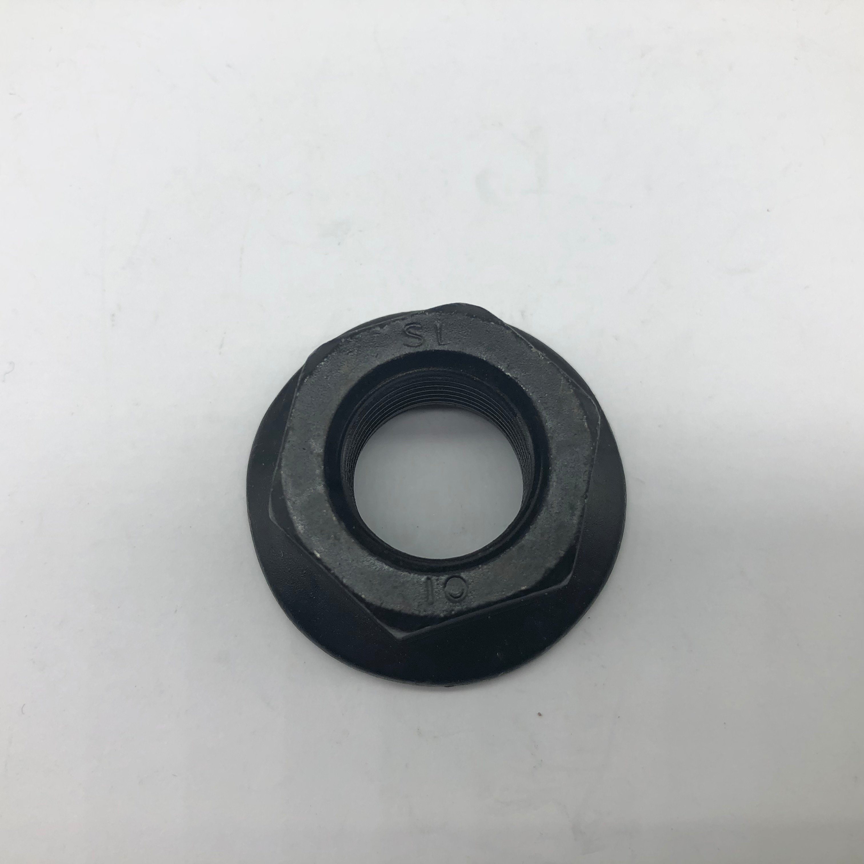 Tuerca con reborde M18X1.25 DIN6923 Cl10 Recubrimiento en escamas de zinc negro
