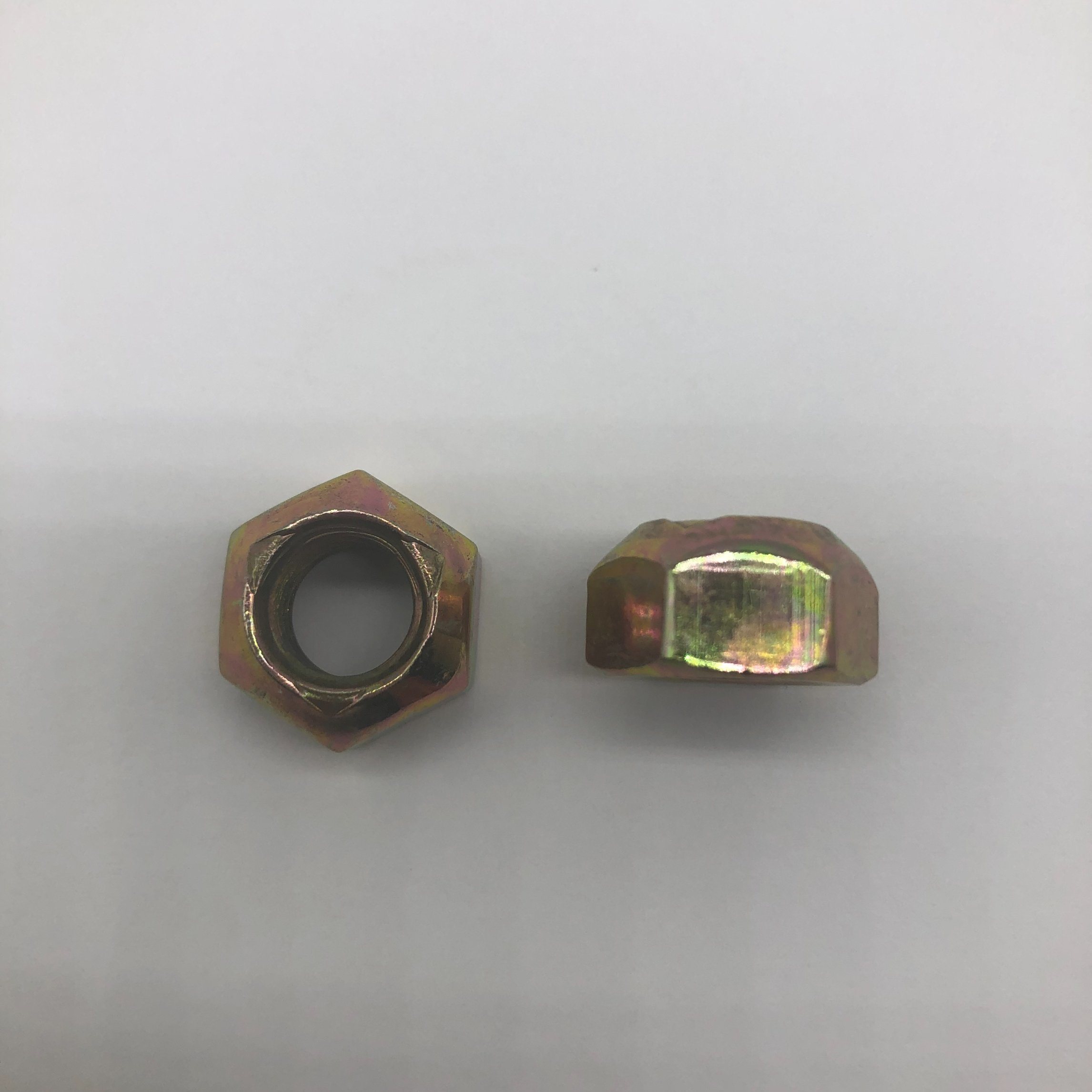 Tuerca hexagonal Tuerca de seguridad con brida Tuerca de seguridad de metal