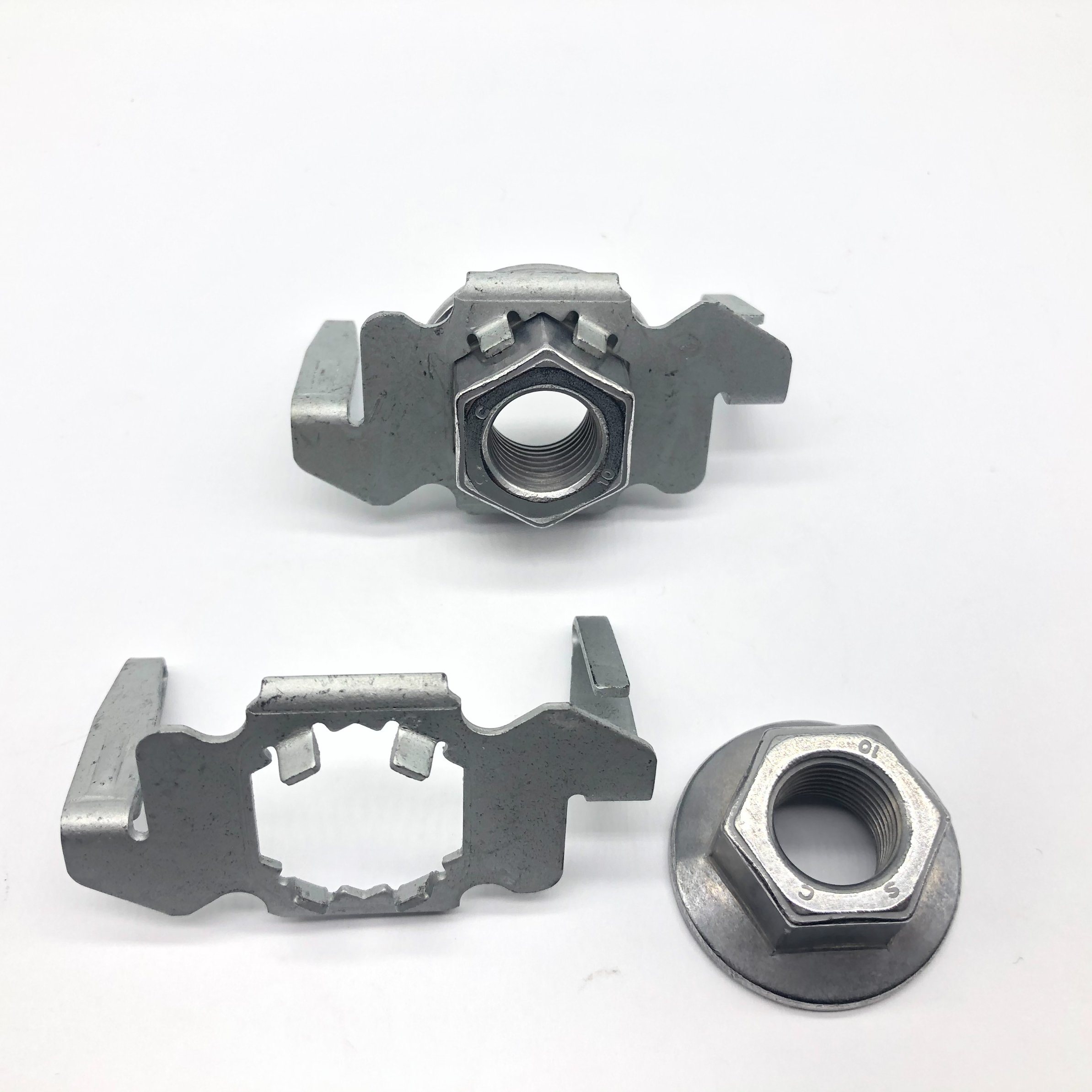 Tuerca con brida M14 Zini para montaje Tuerca hexagonal con brida